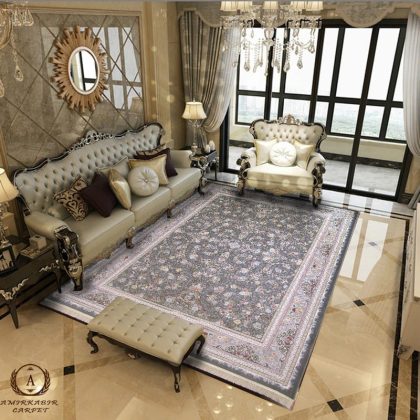 فرش ۱۲۰۰ شانه گل برجسته طرح عالی مقام