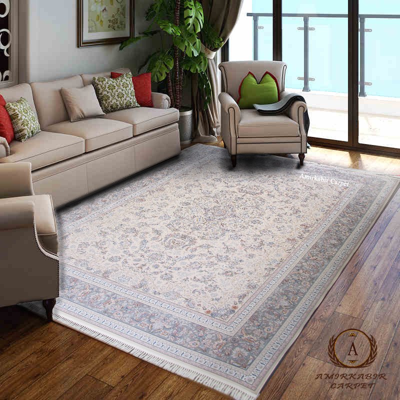 فرش ۱۲۰۰ شانه گل برجسته طرح گلفام