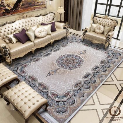 فرش ۱۲۰۰ شانه طرح هالیدی کرم