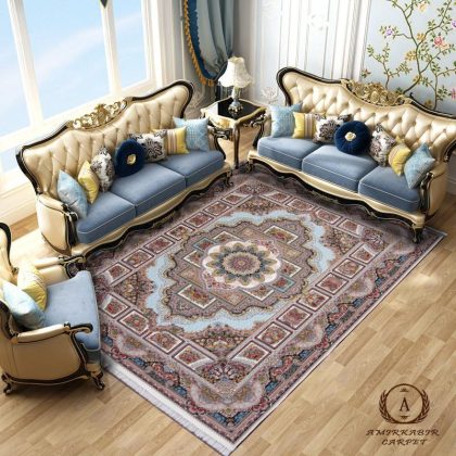 فرش ۱۲۰۰ شانه طرح حوض نقره