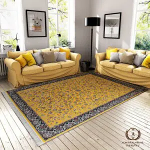 فرش ۷۰۰ شانه طرح میگل طلایی
