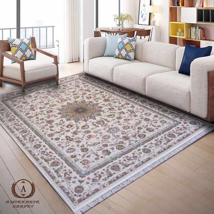 فرش ۱۲۰۰ شانه طرح افشان قاجاری