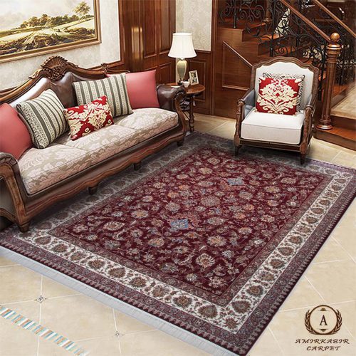 فرش ۷۰۰ شانه طرح زر افشان لاکی