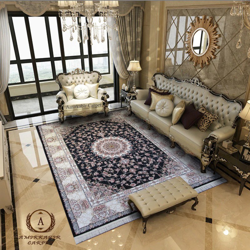 فرش ماشینی 1200 شانه هلما گل برجسته