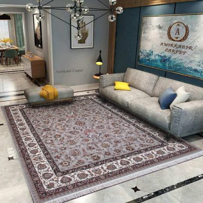 فرش ۷۰۰ شانه طرح زرافشان فیلی