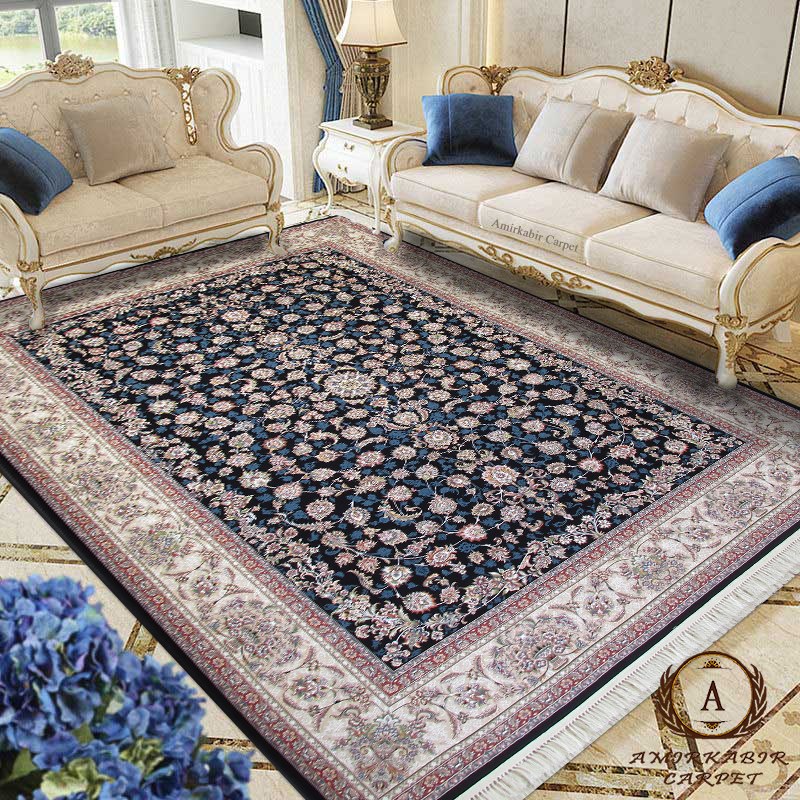 فرش افشان شاهانه ۱۲۰۰ شانه کاشان