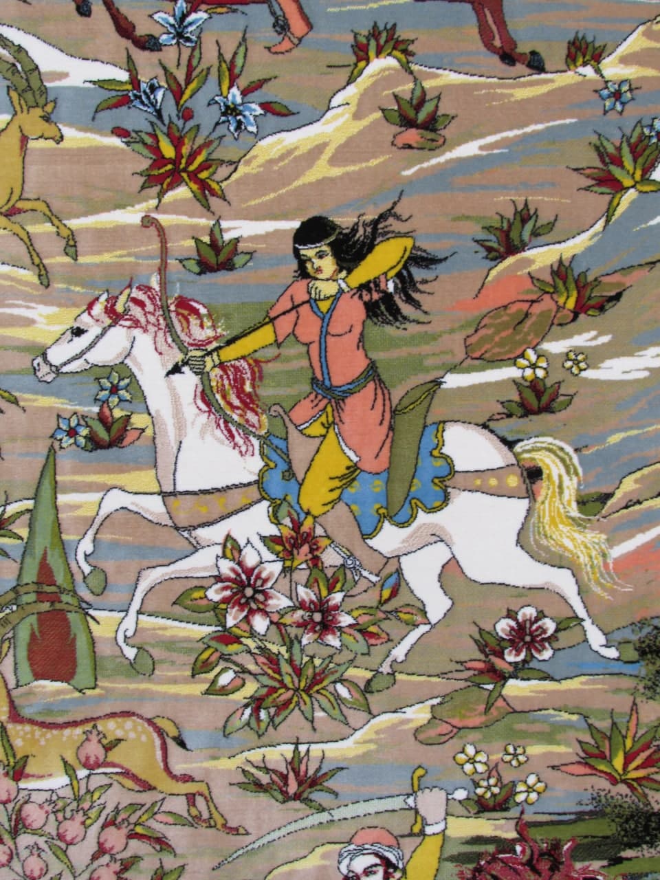 فرش 1200 شانه طرح شکارگاه 4