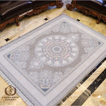 فرش ۱۲۰۰ شانه طرح ورساچ فیلی گل برجسته