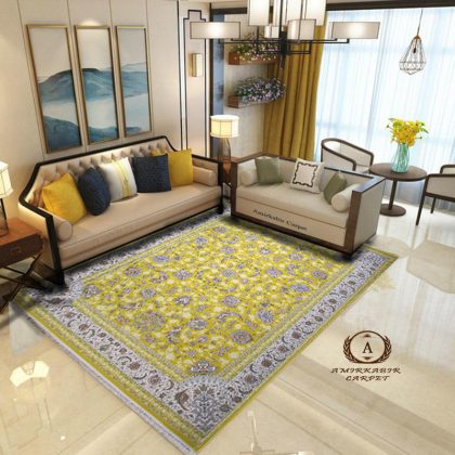 فرش افشان سلطنتی طلایی 1200 شانه 3600 تراکم