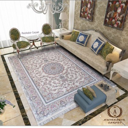 فرش دریا کرم برجسته 1200 شانه با تراکم 3600