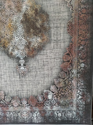 فرش ماشینی مدرن وینتیج 1200 شانه کد 202