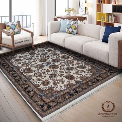 فرش ۷۰۰ شانه طرح یاشار کرم