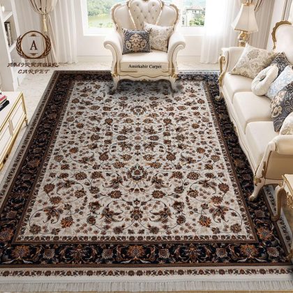 فرش ۷۰۰ شانه طرح افشان تاج