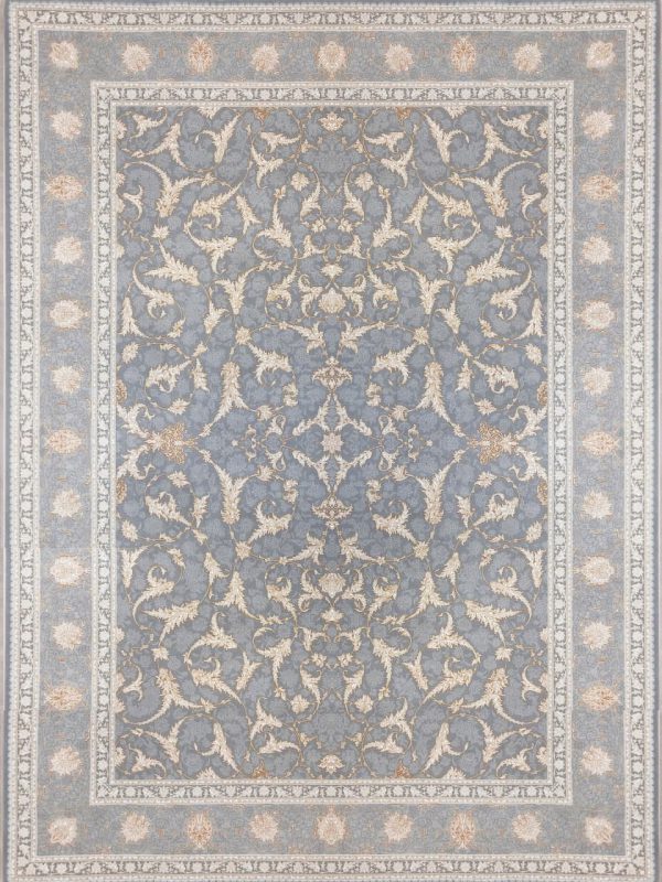 فرش طلاکوب نورا نقره ای