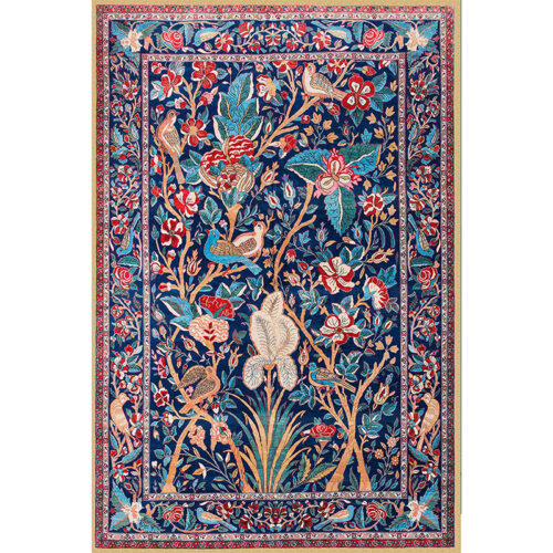 19815فرش طرح وینتیج(کهنه نما) کاشان  نقشه پرهام