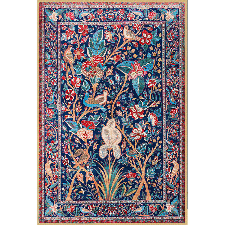 فرش طرح وینتیج(کهنه نما) کاشان  نقشه پرهام