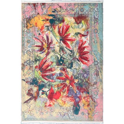 فرش طرح وینتیج بابونه