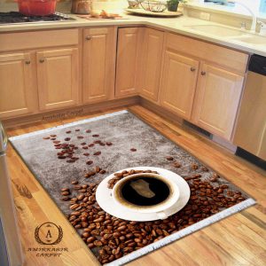 فرش آشپزخانه طرح فنجان قهوه کد 100493