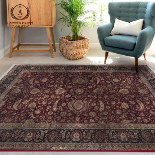 فرش طرح وینتیج(کهنه نما) کاشان کد100653