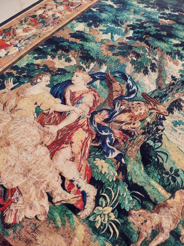 فرش وینتیج 700 شانه ماشینی کاشان