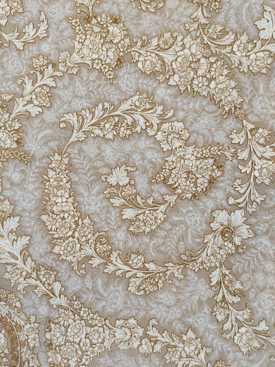 فرش طلاکوب نسکافه ای کاشان