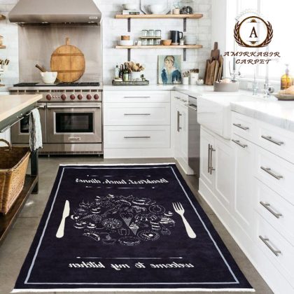 فرش آشپزخانه طرح قاشق و چنگال کد 101423