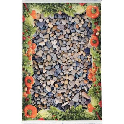 فرش مدرن طرح باغچه و سنگ