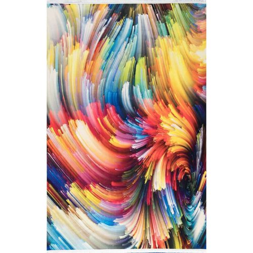 فرش مدرن طرح ابرنگی تمام رنگ