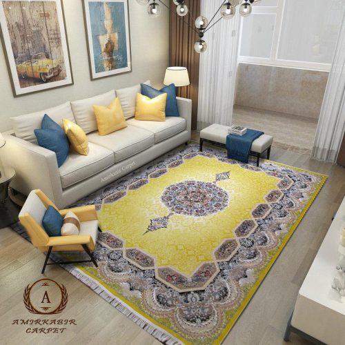 فرش هالیدی طلایی 1200 شانه ساده