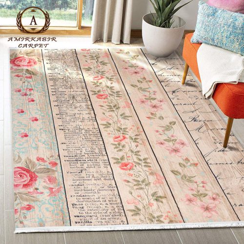 فرش مدرن طرح رزگل