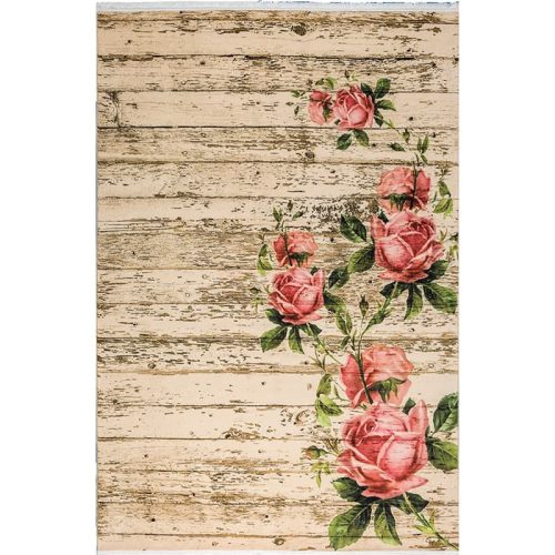 فرش مدرن طرح گل کد 10017 تمام رنگ