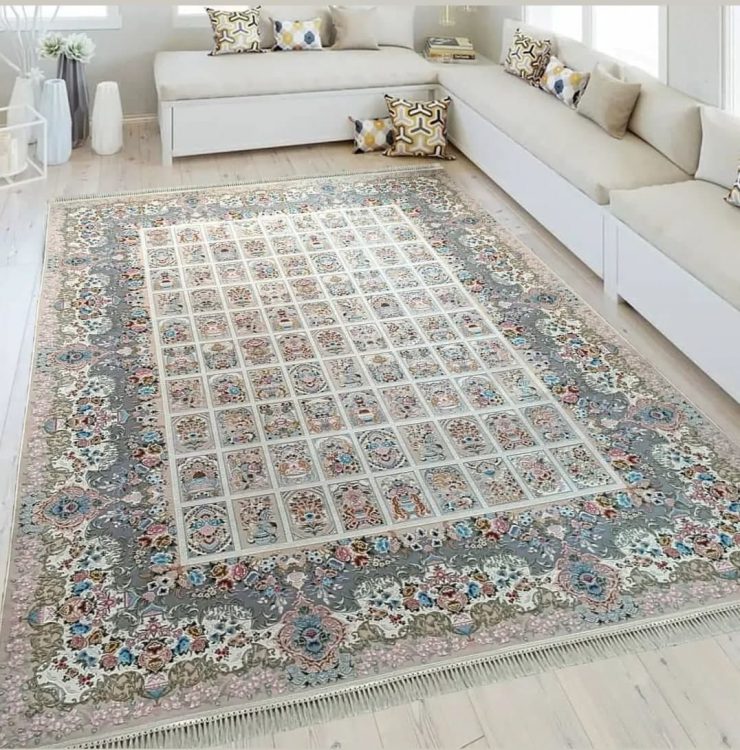 فرش 1200 شانه طرح عروس فیلی برجسته