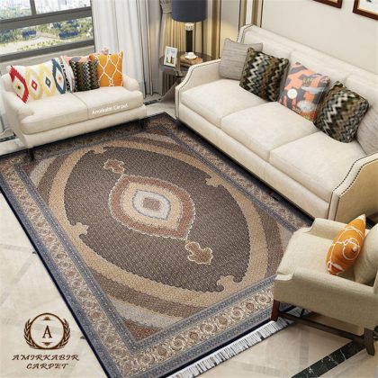 فرش ریزماهی سرمه ای 700 شانه