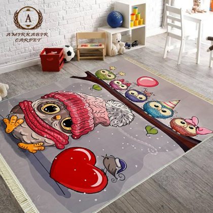 فرش کودک طرح جغد