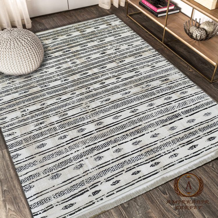 فرش مراکشی کد 40154 زمینه کرم