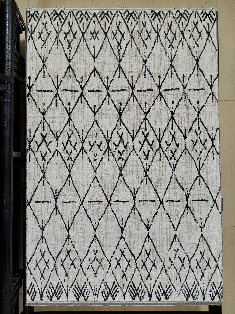 فرش مراکشی کد 40149 زمینه کرم