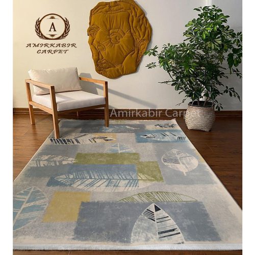 فرش مدرن طرح برگ کد 102401