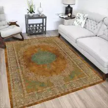 فرش وینا طرح 401409 نسکافه ای 1200 شانه