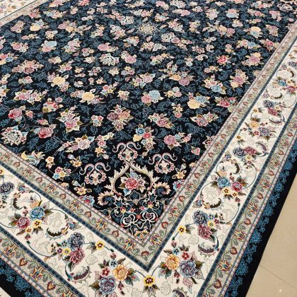 فرش افشان گیلدا سرمه ای