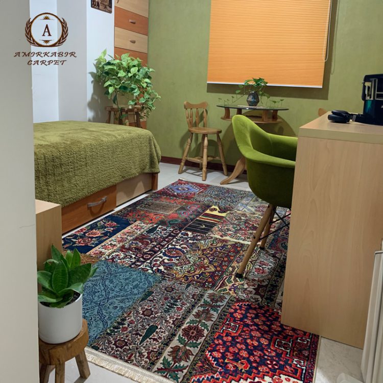 فرش طرح چهل تکه کد 100513