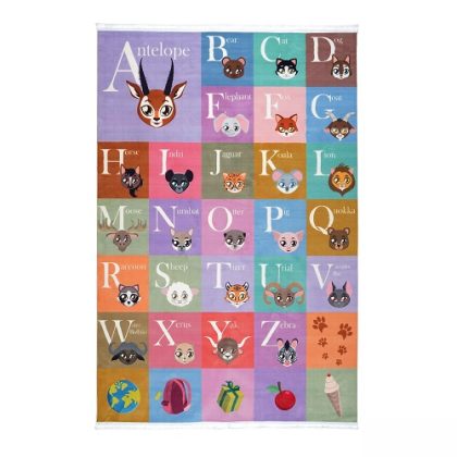 فرش ماشینی کودک طرح الفبای انگلیسی کد 100210