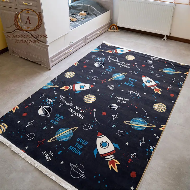 فرش کودک طرح فضانوردی کد 101255