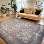 فرش وینتیج آوین زغالی 1200 شانه