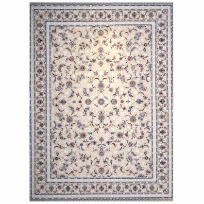فرش طرح افشان نایین کرم 1200 شانه