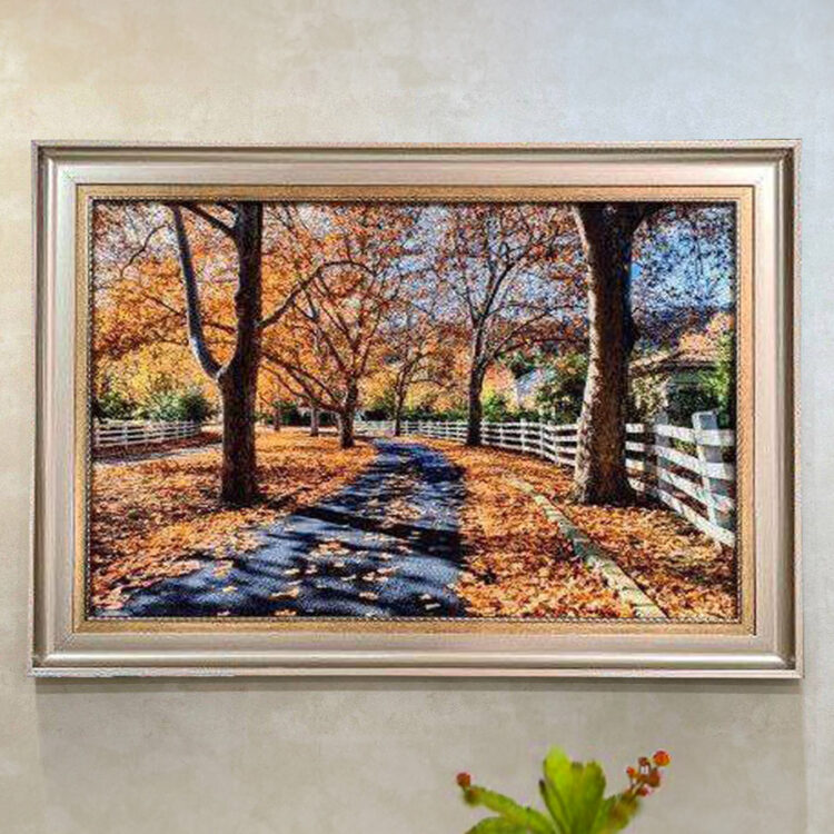 تابلو فرش طرح پاییز کد 1431