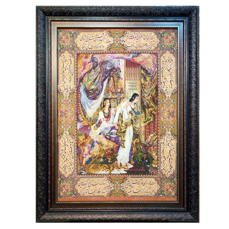 تابلو فرش لی لی و مجنون کد 1420