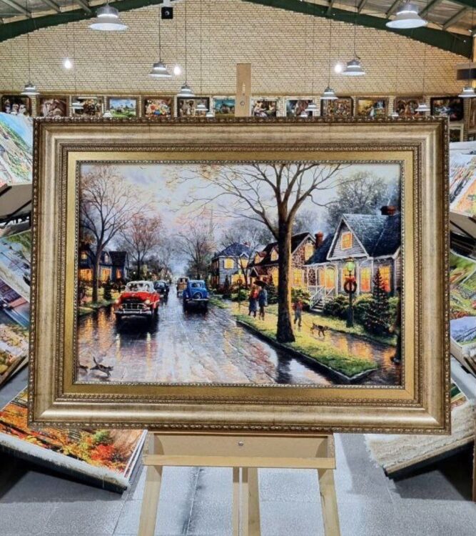 تابلو فرش طرح منظره کد 1442