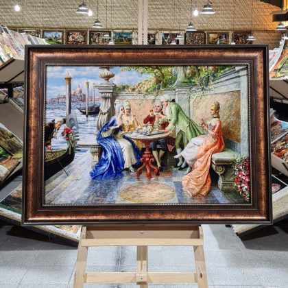 تابلو فرش طرح افراد کد 1454