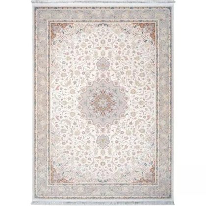 فرش طرح گل گشت کرم 1500 شانه گل برجسته