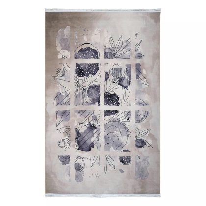 فرش آشپزخانه طرح 101498 خاکستری 700 شانه